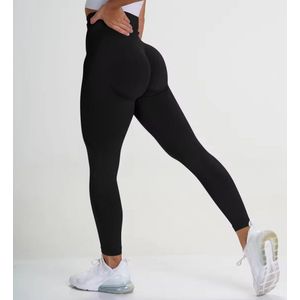 Shapetape High waist sportlegging - Maat XL - Zwart - sportbroek - squat proof - sportkleding dames - Yoga kleding dames - hardloopbroek dames - yoga legging dames - Tiktok legging