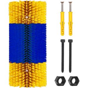 Goodivery ® Universele Dierenverzorgingsborstel voor Boerderijdieren van Nylon, Massagemat voor Paarden en Vee