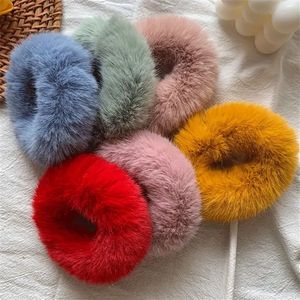 Daity 6-pack kunstmatige haarscrunchies - zachte haarbanden - zachte haarkoorden - haarelastiekjes - paardenstaartaccessoires - dagelijks gebruik voor vrouwen (stijl 1)