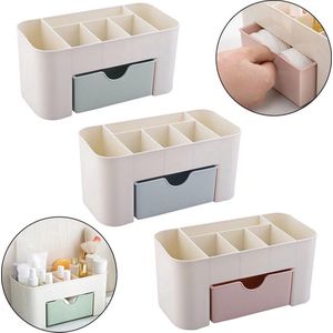 IBBO® - Make-Up Organizer met Lade - Cosmetica Opbergdoos - Bureau organizer - Blauw