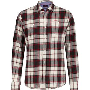 New Zealand Auckland - Overhemd Yankee Flanel Ecru - Heren - Maat XL - Regular-fit