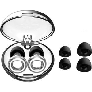 Festival Oordopjes - Oordoppen Muziek - Oordoppen Snurken - Zilver Deluxe - SNR 23 dB Demping - Harde Oordopjes - Metallic - Oordopjes Slapen - Oordoppen Slapen Siliconen - Oordopjes Sport - 8 Dop - Oordoppen snurken - Oordopjes