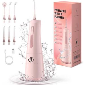 Equivera Waterflosser - Monddouche - Waterflosser Draadloos - Flosapparaat - Verwijderd Tandplak Eenvoudig
