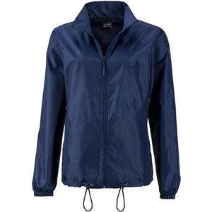 James and Nicholson Regenjas Dames Met Capuchon - Regenpak - Regenjas Dames Waterdicht - Regenjassen (Marine)