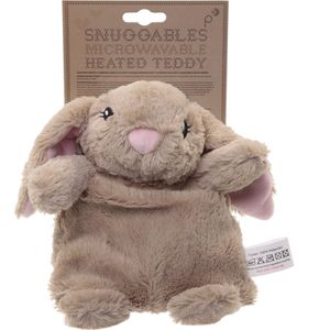 Magnetronknuffel konijn - opwarmknuffel konijn - Puckator warmie konijn 25 cm