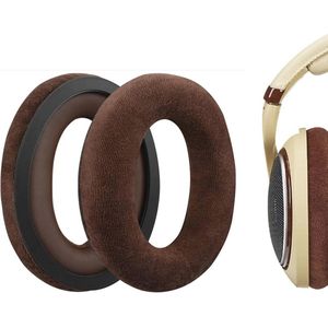 Vervangende Oorkussens voor Headsets - Zachte Velours Oorkussens, Compatibel met HD598, HD599, 569, 559 - Bruin