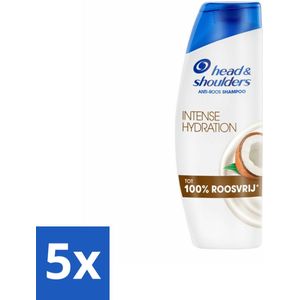Head & Shoulders - Shampoo - Intense Hydration - 100% Roosvrij - 300 ml - Bulkverpakking - 5 stuks