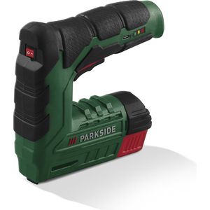 Parkside Accu Tacker 4V - Elektrisch Nietpistool - Draadloos Spijkerpistool - Handtacker - Nagelpistool - 2000 nietjes - 500 Spijkers