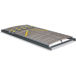 Beter Bed Bossflex 600 Deluxe Lattenbodem 120 x 190 cm - Bedbodem - Vlak - Max. 120kg - Antraciet/Geel