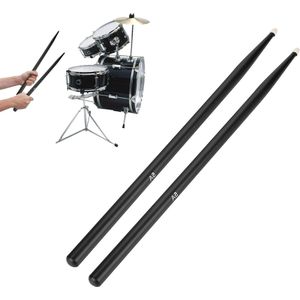 1 Pair Professional 5A Drumsticks - Maple Wood Drumsticks Instruments (Black)