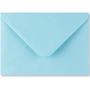 Baby blauwe B6 enveloppen 12,5 x 17,5 cm 100 stuks