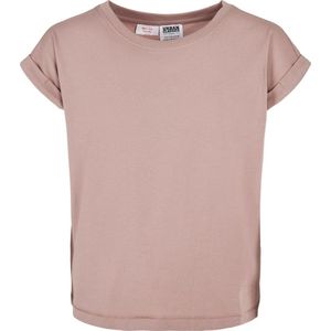 Urban Classics - Organic Extended Shoulder Kinder T-shirt - Kids 122/128 - Roze