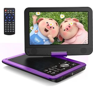 Draagbare DVD-speler met 10,5"" HD-zwenkscherm en lange batterijduur voor auto