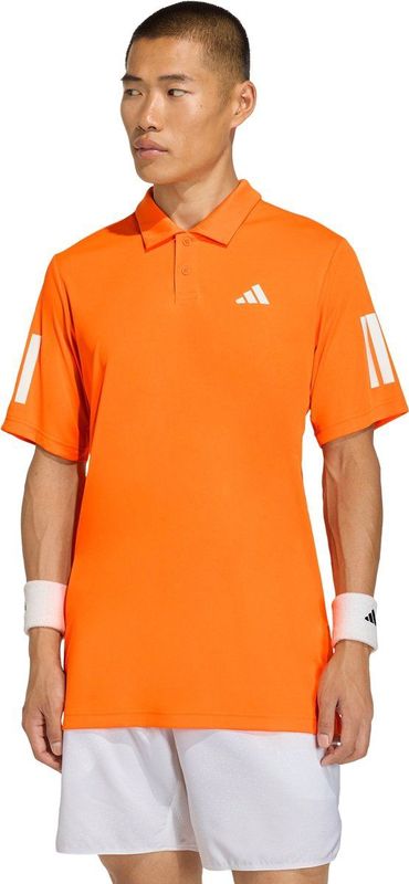 adidas Performance Club Tennis 3-Stripes Poloshirt - Heren - Oranje - 2XL