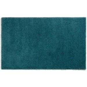 Badmat, 120 x 70 cm, Polyester, Petrol Blauw - Kelas-sMaja