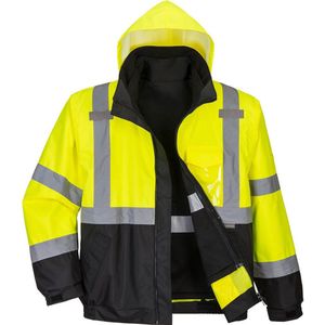 Portwest - Hi-Vis Premium S365 - Bomberjack - Geel/Zwart - 3-in-1