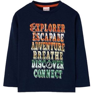 Boboli Knit T-shirt Met Lange Mouwen Blauw 4 Years Jongens,Meisjes