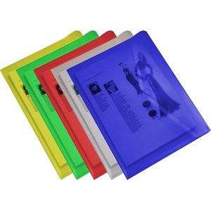 EXXO-HFP #90400 - A5 Documentenmap - Landschap model - Klitsluiting - Assorti kleuren - 10 stuks (1 pak @ 10 stuks)