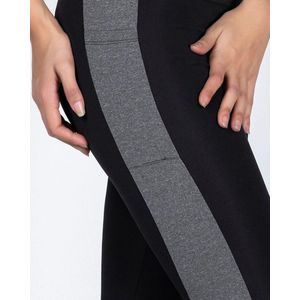 Dames Legging | legging met patroon | hoogsluitend |elastische band |hardlopen – sport – yoga – fitness legging | polyester | elastaan | lycra |zwart | XL