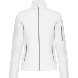 Jas Dames XXL Kariban Lange mouw White 95% Polyester, 5% Elasthan