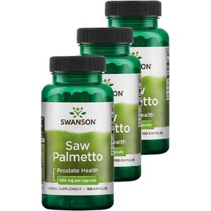 Swanson | Full Spectrum Saw Palmetto 540mg | 100 capsules | 3 stuks | 3 x 100 capsules