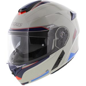 Axxis Storm S SV systeemhelm Genuine glans grijs blauw - Maat M