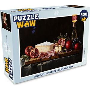 Puzzel Stilleven - Vintage - Borrelplank - Legpuzzel - Puzzel 500 stukjes
