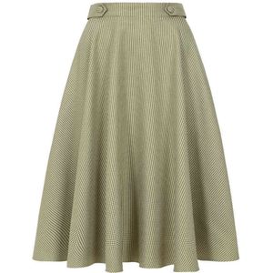 Banned - Didi Rok - L - Olijfgroen/Wit