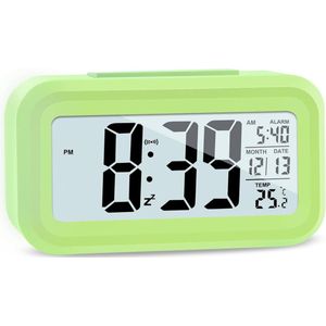 Wekker - digitale wekker - Digitale Klok - wekkers digitaal - LED-wekker met temperatuur - Kinderwekker - Alarmklok - snooze-functie - kalender - wekker kind - Reiswekker - Alarm Klok - voor slaapkamer, kantoor, keuken - Vereist drie AAA-batterijen