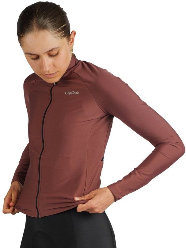 GripGrab Womens PACR Thermal Long Sleeve Jersey Fietsshirt (Dames |rood)