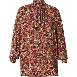 YESTA Ruby Essential Tops - Brick/Multi-Colour - maat X-0(44)