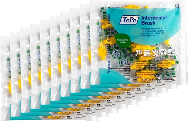 TePe - Interdentale Ragers - Geel - Kunststof Gecoate Metaaldraad