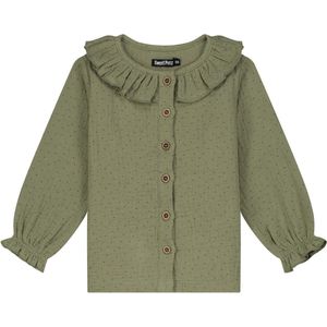 Sweet petit baby blouse - Meisjes - Light Olive Green - Maat 62