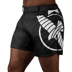 Hayabusa Icon Mid-Length Fight Shorts - Zwart / Wit - Maat M