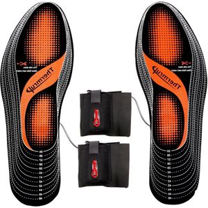 Voetverwarmer Infrarood Verwarmbare Thermozolen met Afstandsbediening - 4 Warmtestanden - Schoenmaat 35-48 - Wasbaar