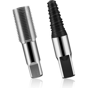 1/2 inch Schroefdraadsnijder - Machinetranen Set van 2 Stuks - Voor Onderhoudswerkzaamheden en Ventiel Kraan - Verwijderen van Beschadigde Schroeven