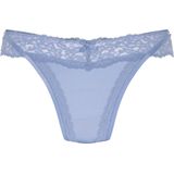 Hunkemöller Dames Lingerie String Elliena - Blauw - maat XS