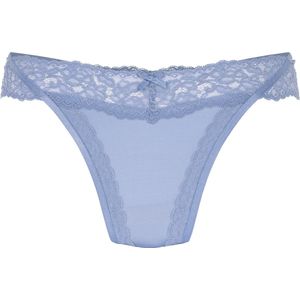 Hunkemöller Dames Lingerie String Elliena - Blauw - maat XS
