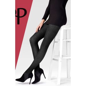 Pretty Polly Maillot - Velvet Rib - One Size - 36/42 - Zwart - AWU4