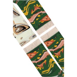 Salade - sokken voor pizzapunten – set van 4 in schattige pizzadoos | Perfect cadeau voor pizzaliefhebbers Kerstcadeau grappige sokken