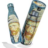 IZY Drinkfles - Van Gogh - Zelfportret - Inclusief donatie - Waterfles - Thermosbeker - RVS - 12 uur lang warm - Kerstcadeau - 500 ml