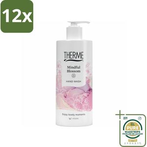 Therme - Mindful Blossom - Handzeep - Hydraterend - Verzorgend - 300ml - Voordeelverpakking - 12 stuks - Verzorging - Handwas