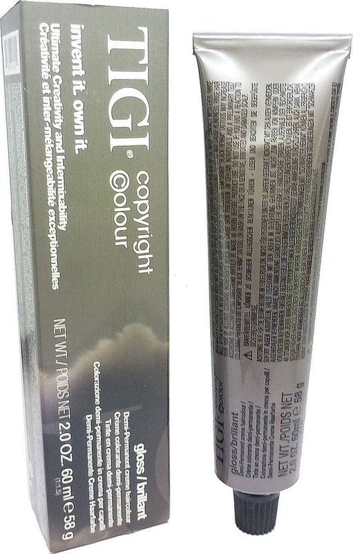 TIGI - Copyright Color Gloss - Demi Permanent Creme Haarkleurtint - 60ml - 05/07 Light Brown Natural Green