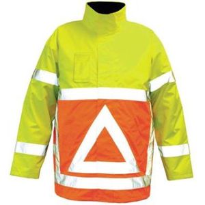 M-Wear verkeersregelaarsparka 0925 fluo oranje/fluo geel maat M