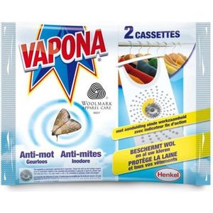 Vapona Anti Mot Set 2 Geurloos  2399011