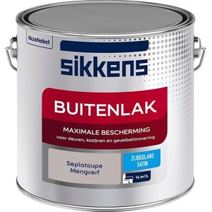 Sikkens Buitenlak - Verf - Zijdeglans - Mengkleur - Sepiataupe - 2,5 liter