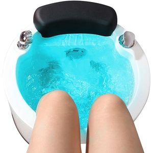 Draagbaar Elektrisch Voetbad & Pedicure Spa – Novihome Deluxe Acryl Massage Voetbad met Kleurlicht, Warmte & Bubbelmassage – Ontspannend Voetbad voor Thuis, Voetverzorging, SPA, Droge Huid & Stressvermindering