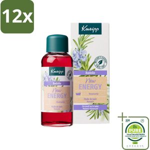 Kneipp - Badolie - Rozemarijn - Voor nieuwe energie - 100 ml - Voordeelverpakking - 12 stuks - Kneipp bad olie - Rozemarijn bad