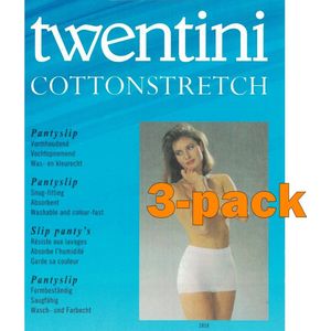 Twentini dames panty slips | 3-pack | MAAT M | wit