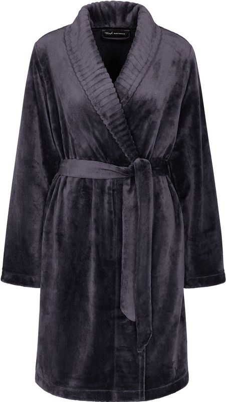 Robes - Badjas - Ink Gray - 100% Polyester - 2 Stuks